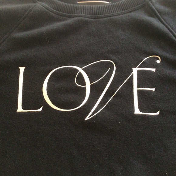 VICTORIAS SECRET BLACK FLEECE CREWNECK SWEATSHIRT - Picture 13 of 15